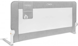 Dječja zaštitna ograda za krevet MoMi LEXI XL PLUS siva