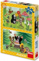 Dino puzzle Krtko – Proslava 2×48 dijelova