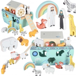 drveni sortirnik oblika Noina arka Lulilo, brod sa životinjama