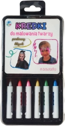 Biserni flomasteri za oslikavanje lica za djecu, set od 6 boja
