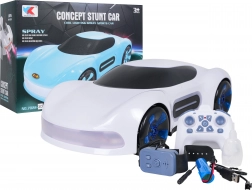 RC auto s dimnim efektom i upravljanjem daljinskim i satom – bijelo