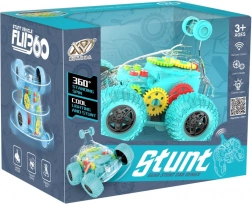 RC auto prozirno zeleno kaskadersko s LED i zvukom