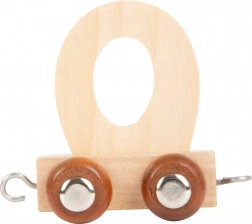 Drveni vagončić s slovom O za drvene vlakove small foot