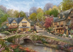 Schmidt puzzle Ljeto u Cobblestone Villageu 2000 dijelova