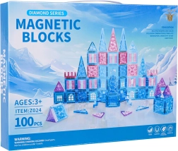 Magnetična građevna set ICE SNOW, 100 dijelova