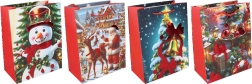 božićna poklon-vrećica M 26 × 32 × 10 cm