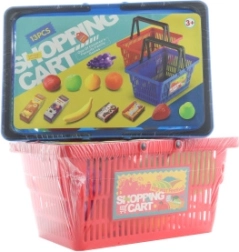 Košarica za kupovinu s voćem i namirnicama