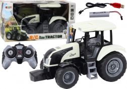 RC traktor 2.4G s daljinskim upravljanjem i zvučnim efektima – bijeli