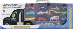 Kamion s izbacivačem autića i helikopterom, set od 12 vozila
