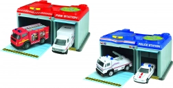 Prijenosna stanica s 2 metalna automobila