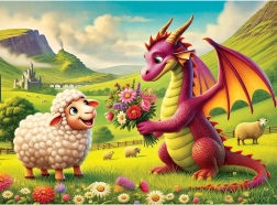 Drvene puzzle buket za prijatelja 40 dijelova WOODEN CITY