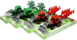 Tractor with an attachment