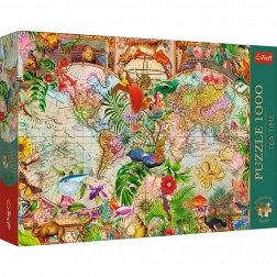 Trefl puzzle Tea Time: Antički zemljovid svijeta 1000 dijelova