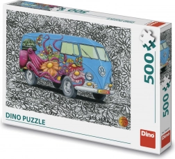 Dino Puzzle Hippies Volkswagen 500 dijelova