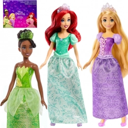 Mattel Disney princeze set 3 lutke: Ariel, Tiana, Rapunzel