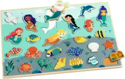 DJECO drvena slagalica-umetaljka morski svijet