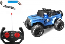 RC auto 1:16 plavo s odbojnikom i amortizerima