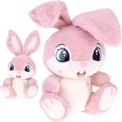 Plišani zeko Malinka 40 cm – ružičasti mazilac s savitljivim uškama
