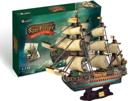 3D puzzle jedrenjak San Felipe – 248 dijelova