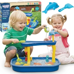 Woopie Water Table with Waterfall and Dolphin, 11 Pieces