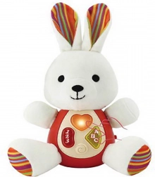 Interaktivni plišani zeko za najmlađe s efektima 22 cm