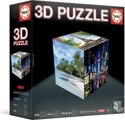 Educa 3D puzzle kocka Putovanja 216 dijelova