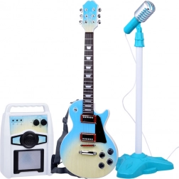 Električna gitara s mikrofonom i pojačalom za djecu – karaoke set
