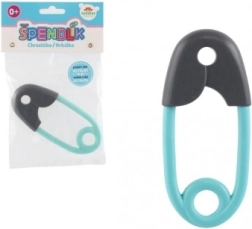 Dječja zvečka igla sivo-tirkizna