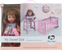 Lutka s kolijevkom i dječjim zvukovima