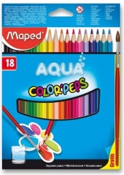 Trokutaste bojice Maped Aqua Color'Peps 18 kom s kistom