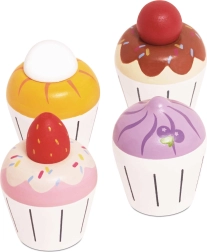 Le Toy Van drveni muffini – set od 4 kom