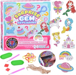 Kreativni adventski kalendar s dijamantnim slikanjem – privjesci