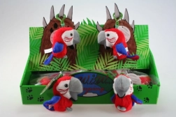 Plišani papagaj – privjesak 8 cm