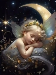 Dijamantno slikanje Spavajući anđelak 30 × 40 cm