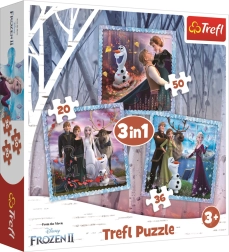 Puzzle 3u1 Ledeno kraljevstvo Magična priča Trefl