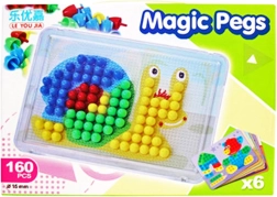 Mozaikna slagalica s čavlićima 240 kom, 15 mm