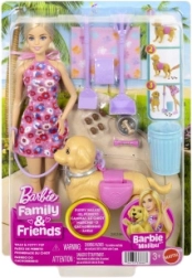 Barbie lutka sa psićem u šetnji