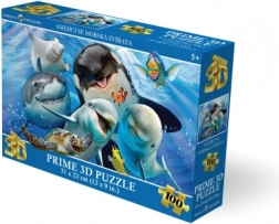 3D puzzle nasmijana morska životinja 100 dijelova