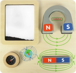 Masterkidz magnetska obrazovna ploča s kompasom Montessori