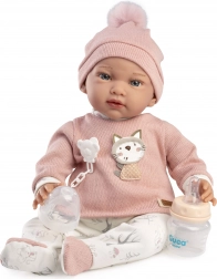 Guca Ada – utežena realistična beba-lutka s mekim platnenim tijelom 42 cm