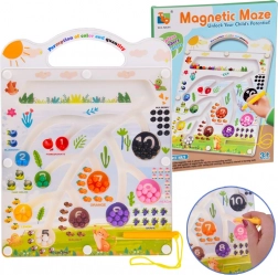 Magnetna edukativna ploča s labirintom – učenje boja i brojanja