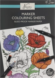 Bojanke s cvjetnim motivima 25x35 cm