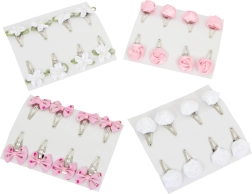 Ukosnice za kosu s cvjetnim motivom - set od 32 kom