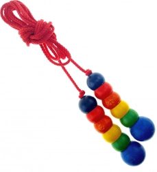 Šarena vijača HESS s drvenim ručkama 2,3 m