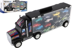 Transport Truck with Storage Case and 14 Cars, 57 cm