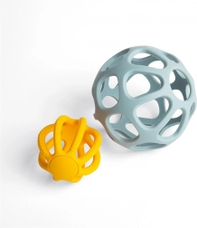 aktivne silikonske lopte BIGJIGS TOYS za bebe (set 2 kom)