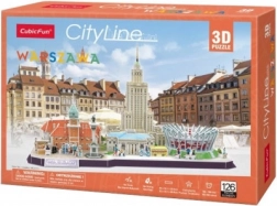 3D puzzle CityLine panorama Varšava 159 dijelova
