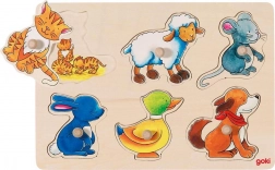 Drvena slagalica s umetkom: mama i mladunče