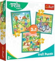Puzzle Treflíci 3u1 – Upoznajte se s Treflíkima (20, 36 i 50 dijelova)