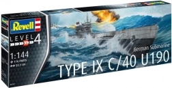 Plastični model njemačke podmornice T.IX C/40 1/144